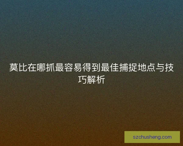 莫比在哪抓最容易得到最佳捕捉地点与技巧解析